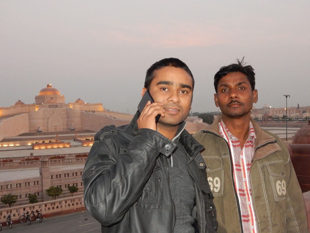 my younger brother Abhishek and Jumai Dada