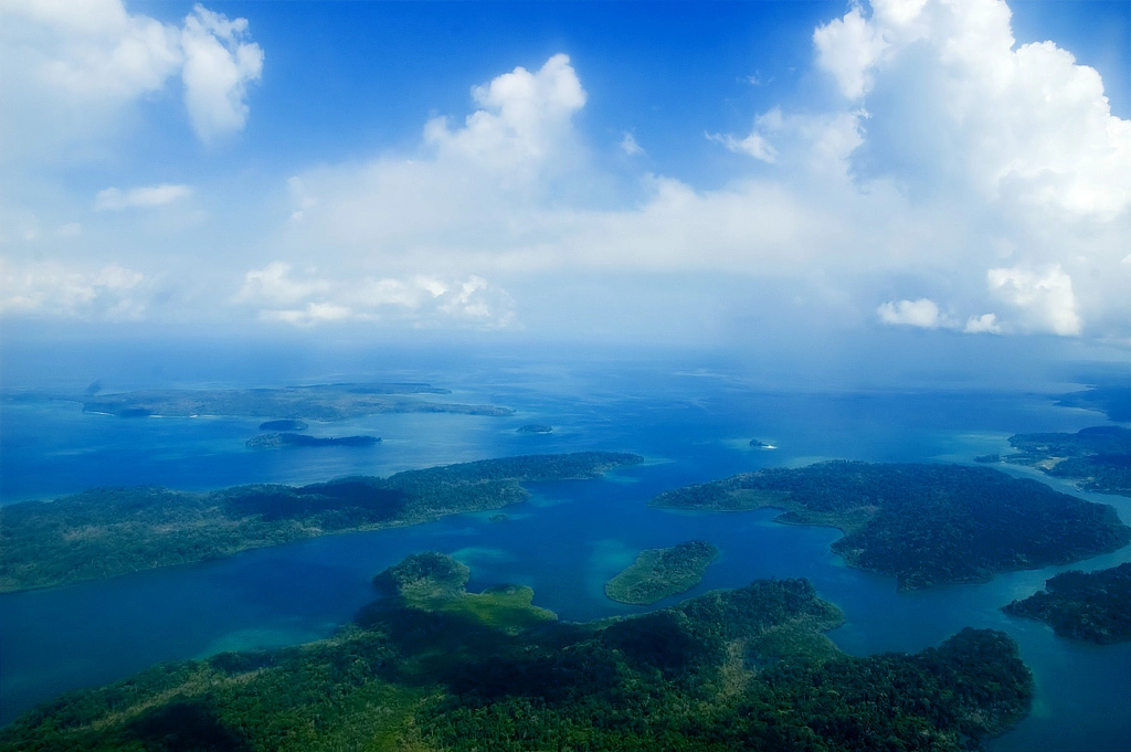 Aerial view of the Andaman Islands