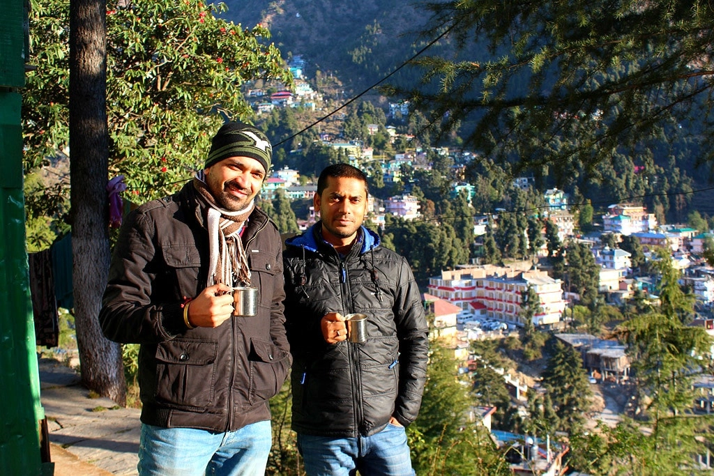 Deepankar and Vivek at Triund Junction Guesthouse
