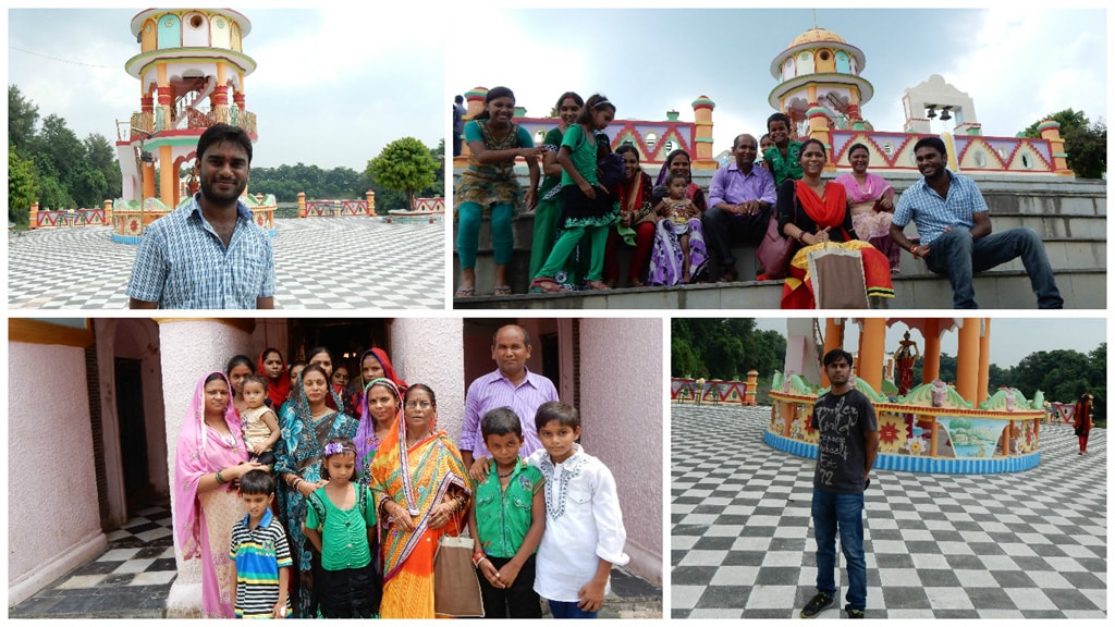 Family photo at Jhali Dham Temple and Prithvi Nath Temple