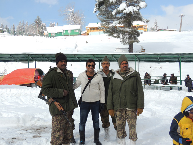 Gaurav in Gulmar with military