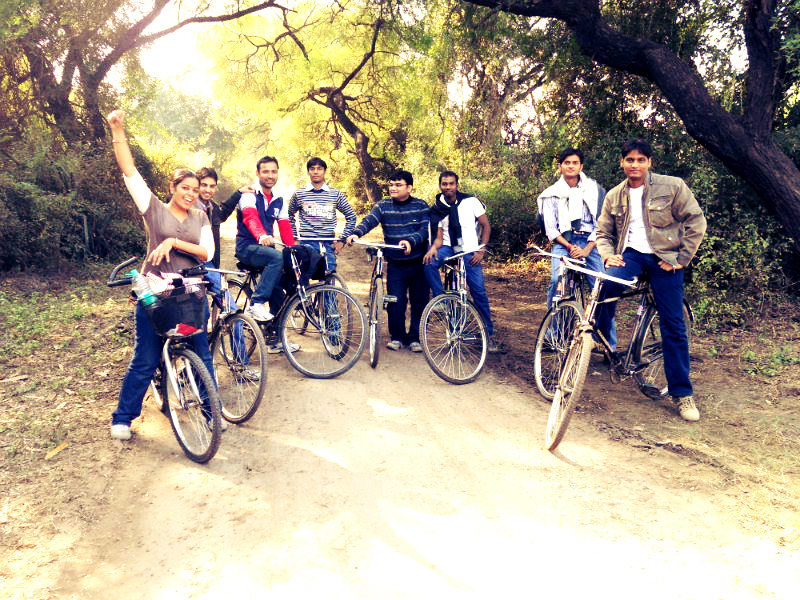 All of us, Cycling inside park
