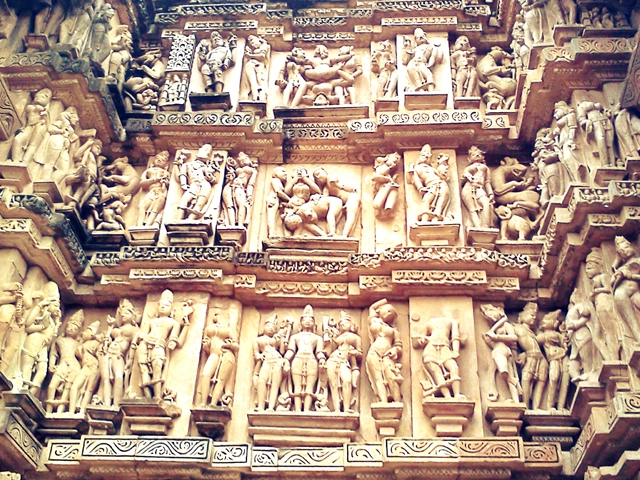 Erotic art, Khajuraho Temple