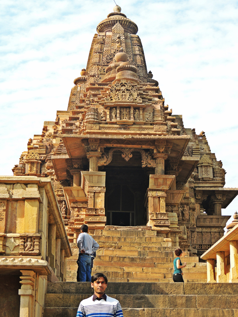 me in Khajuraho Temple