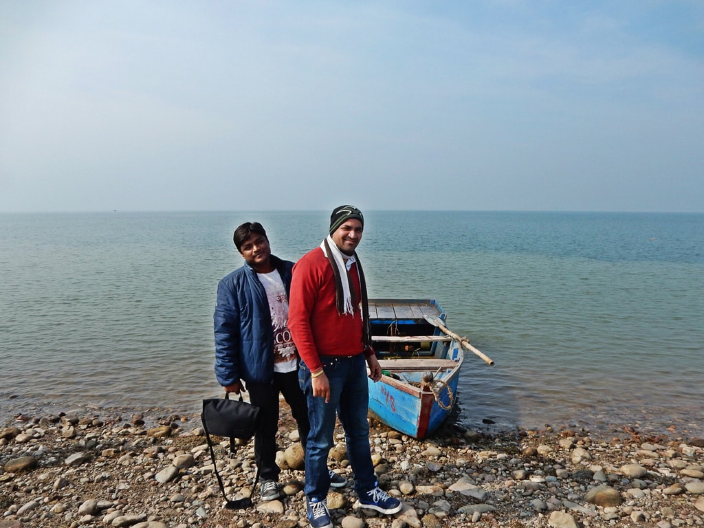 Manish and Deepankar at Pong lake