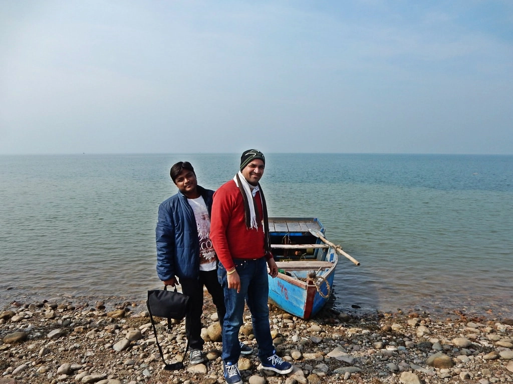 Manish and Deepankar at Pong lake