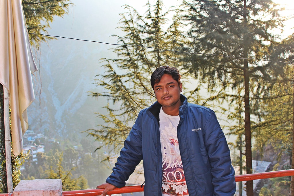 Manish at Triund Junction guesthouse