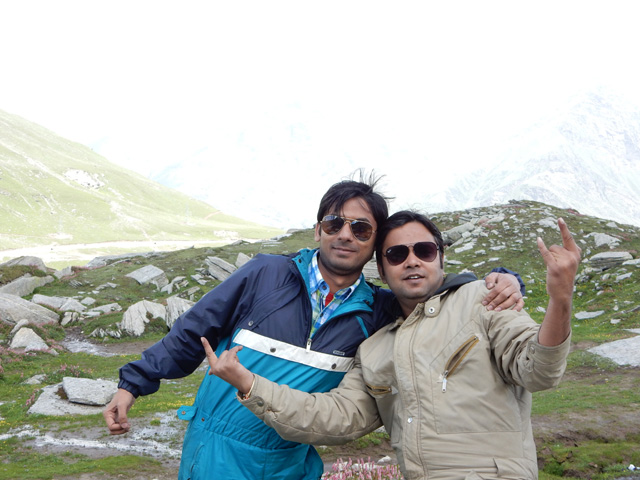 I and Sanjay in Rohtang Pass