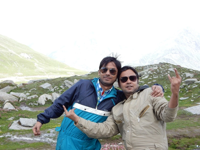 I and Sanjay in Rohtang Pass