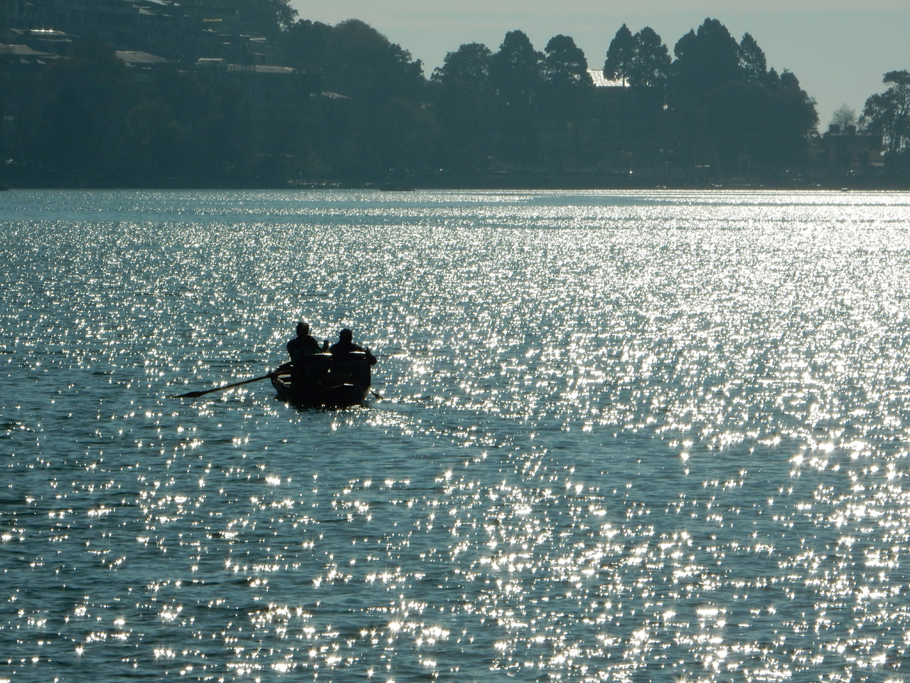 Sun Rays in Naini Lake
