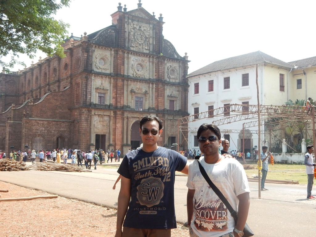 Neeraj and Manish at Basilica of Bom Jesus