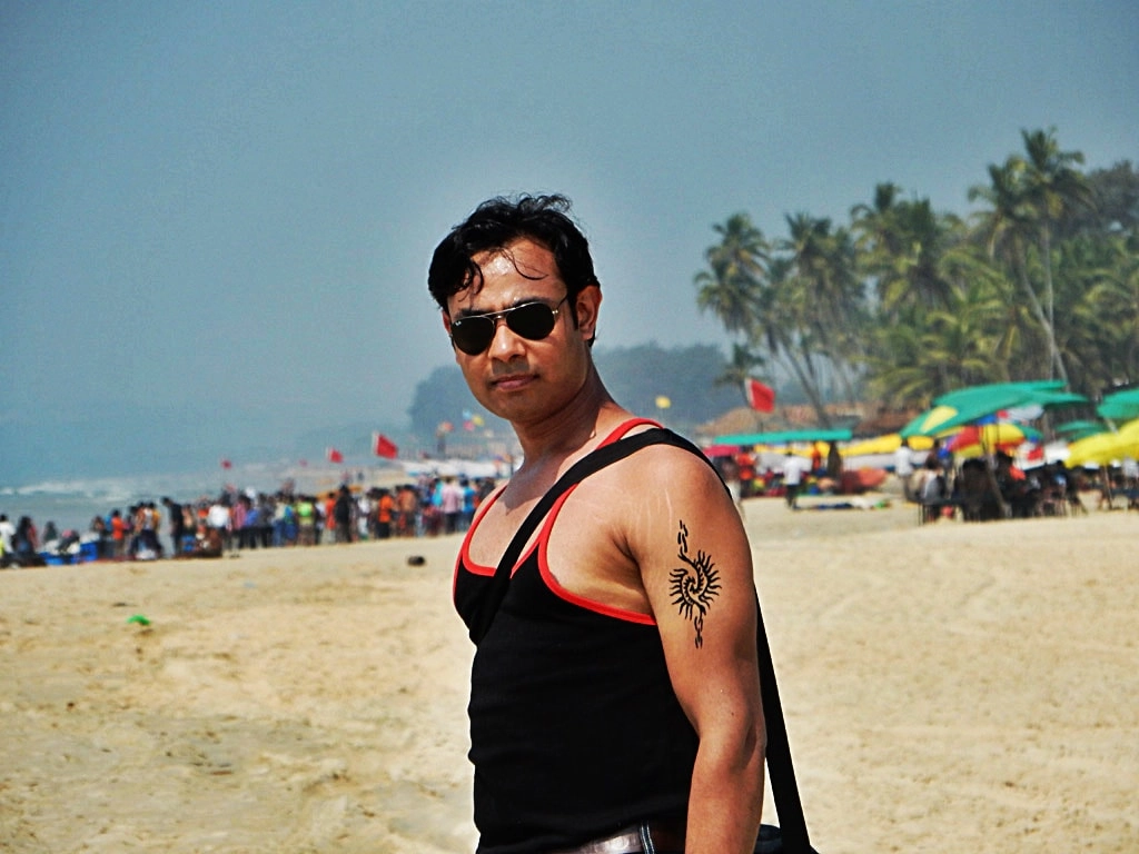 Neeraj at Colva beach