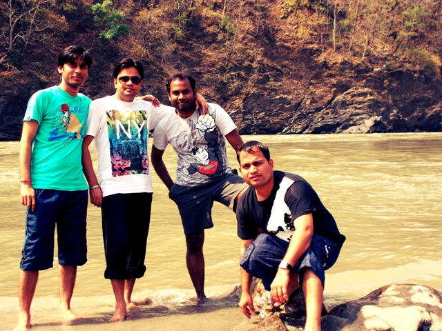 All of us in Rishikesh