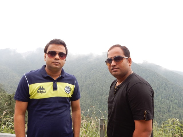Sanjay and Rohit at Green Valley view point