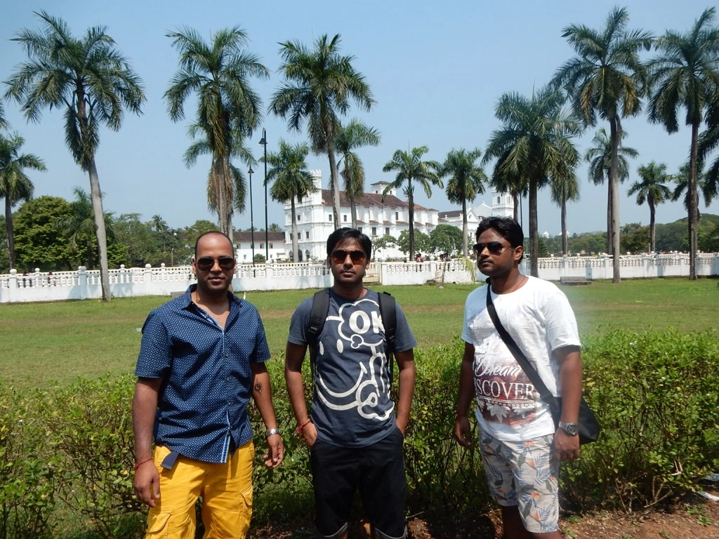 Shashank, Vivek and Manish at Goa Museum