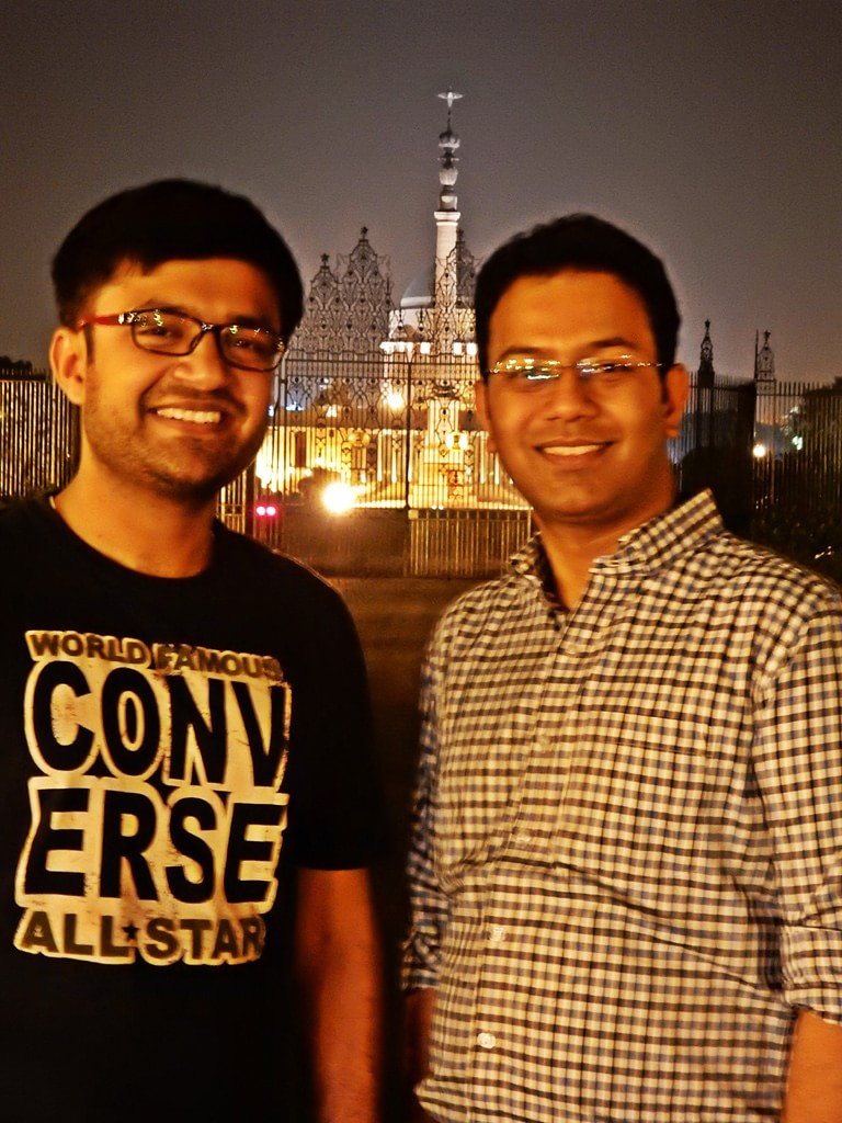 Shashwat and Pulkit in front of President House
