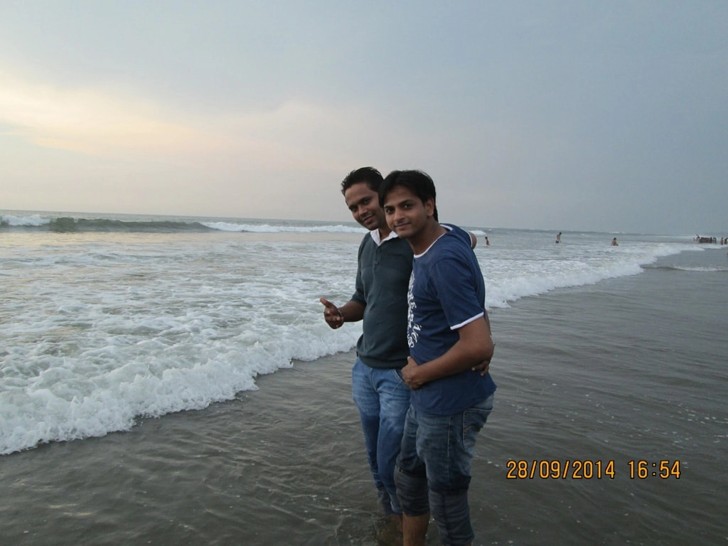 Mudit and Rupesh at Vagator beach
