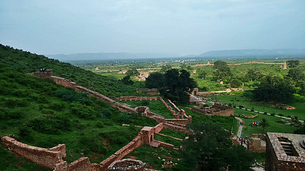Beautiful view from Bhangarh Fort