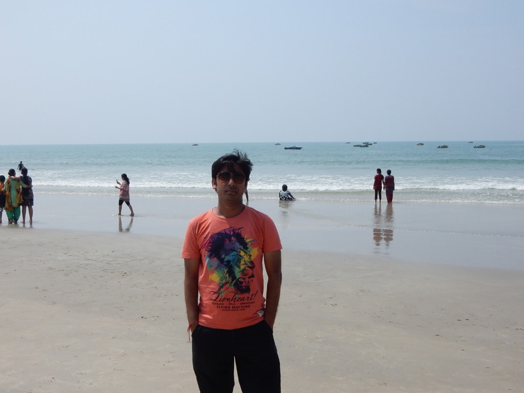 Vivek at Palolem beach