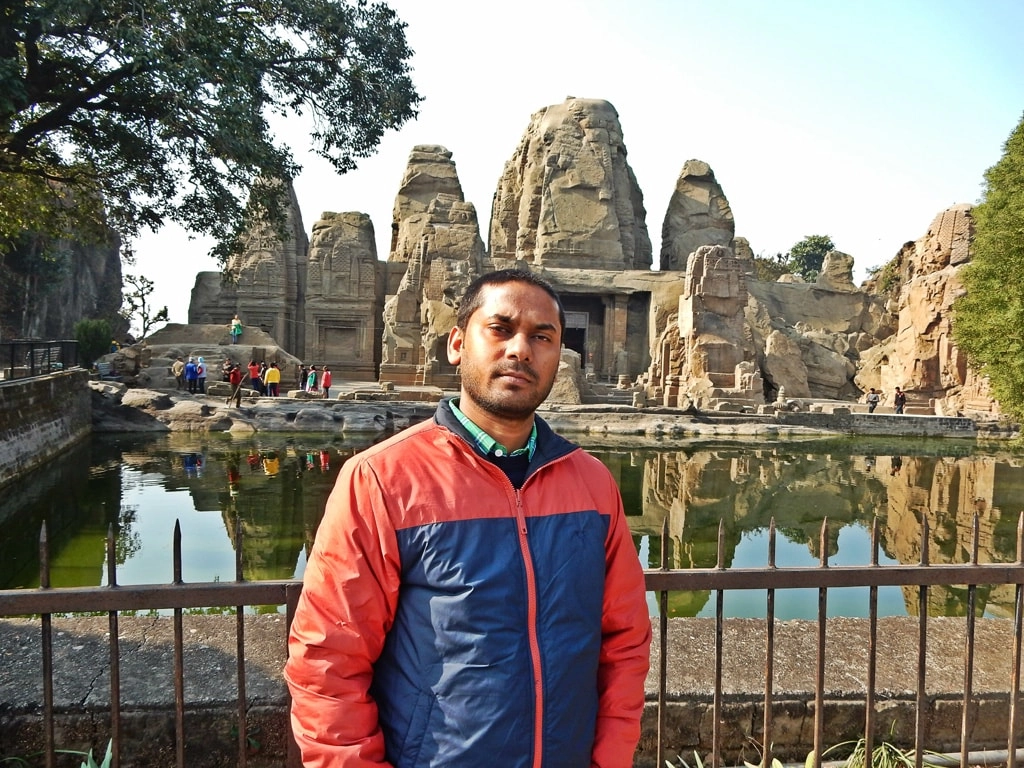 Vivek at Rock Cut Temple