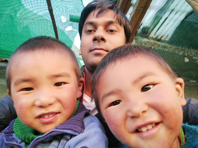 with beautiful Ladakhi Children