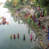 View of a ghat in a village